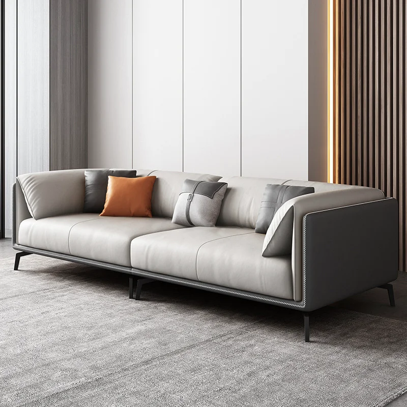 OEM leather material for Office sofas /Leather Furniture Office Sofa 1 2 3 public waiting room office sofa sets