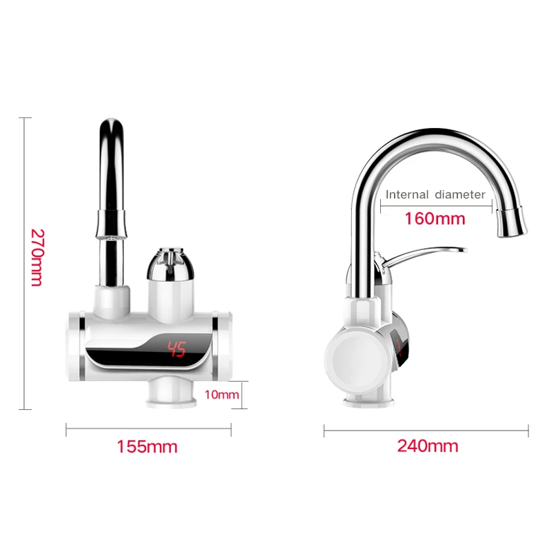 High quality 3-5 seconds  instant heating basin faucet  heater electric  hot water tap