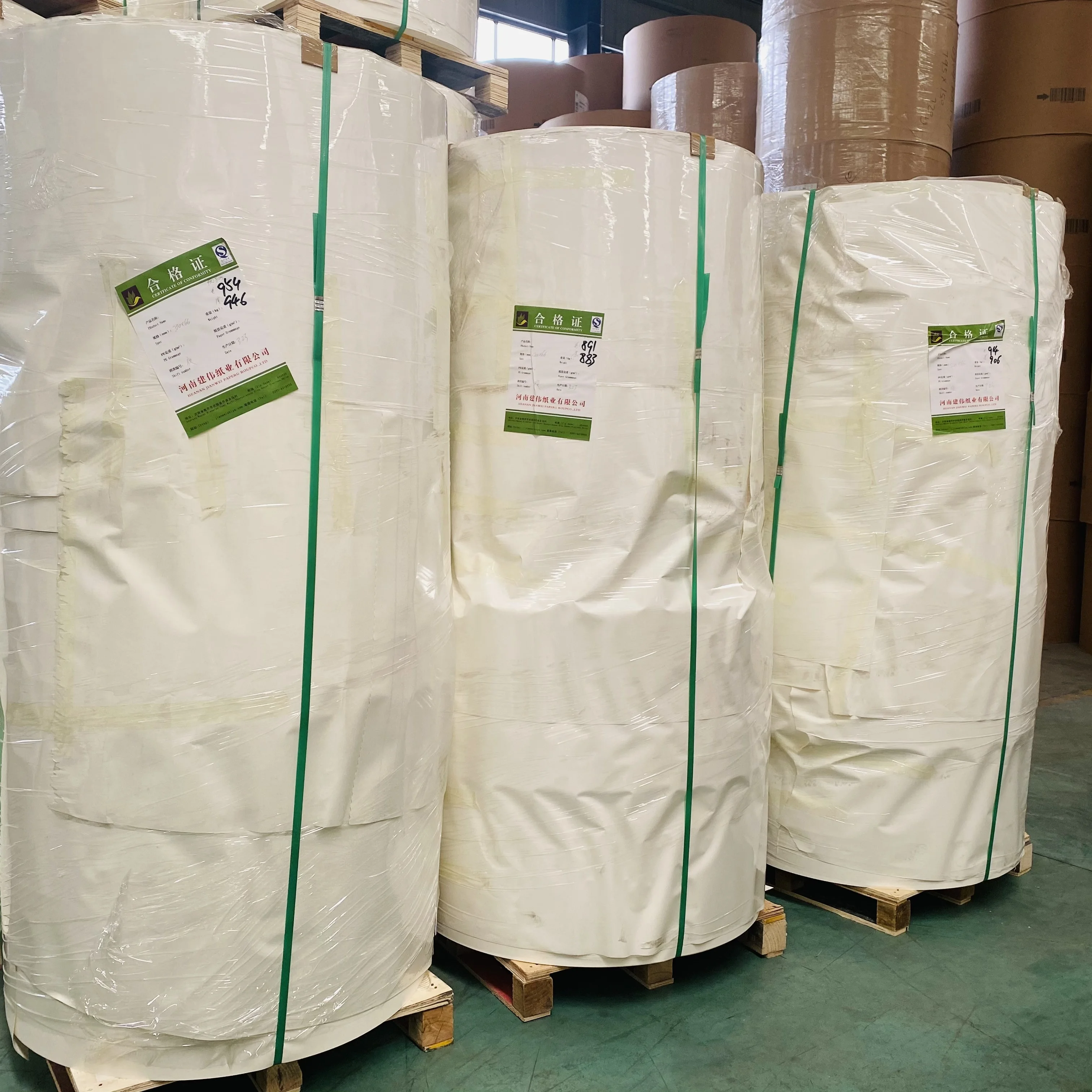 Kraft Paper Roll with PE Film Coated bottom roll