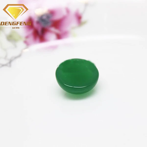 Oval Shape Flat Bottom Purple Red Natural Agate Stone