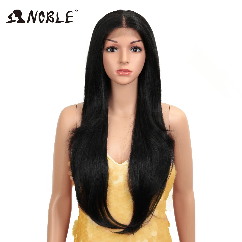 REBECCA Noble Manufacture Lace Synthetic Wig Silky Straight Mix Colors Synthetic Lace frontal Hair Wigs All Colors