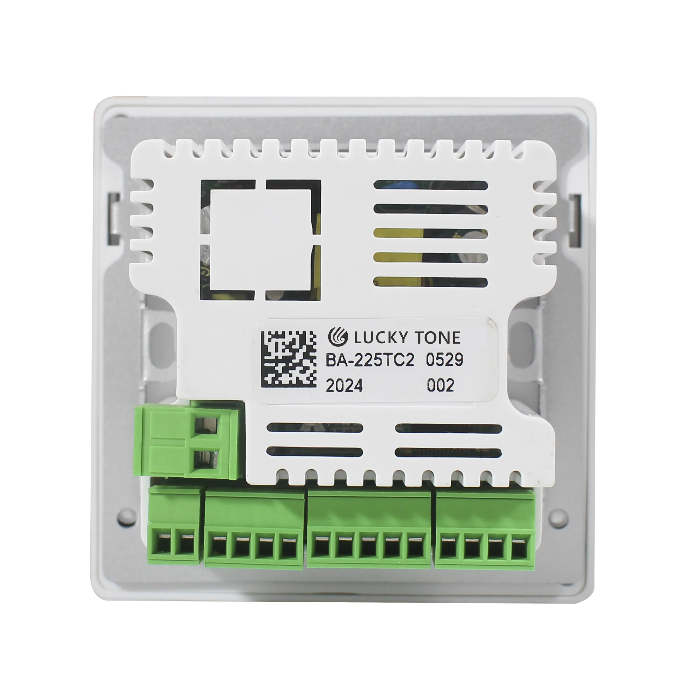 Wall amplifier 2*25W equipped with bluetooth,USB/TF,  FM Radio and RS485 protocal, 4 inch Touch Screen  New UI