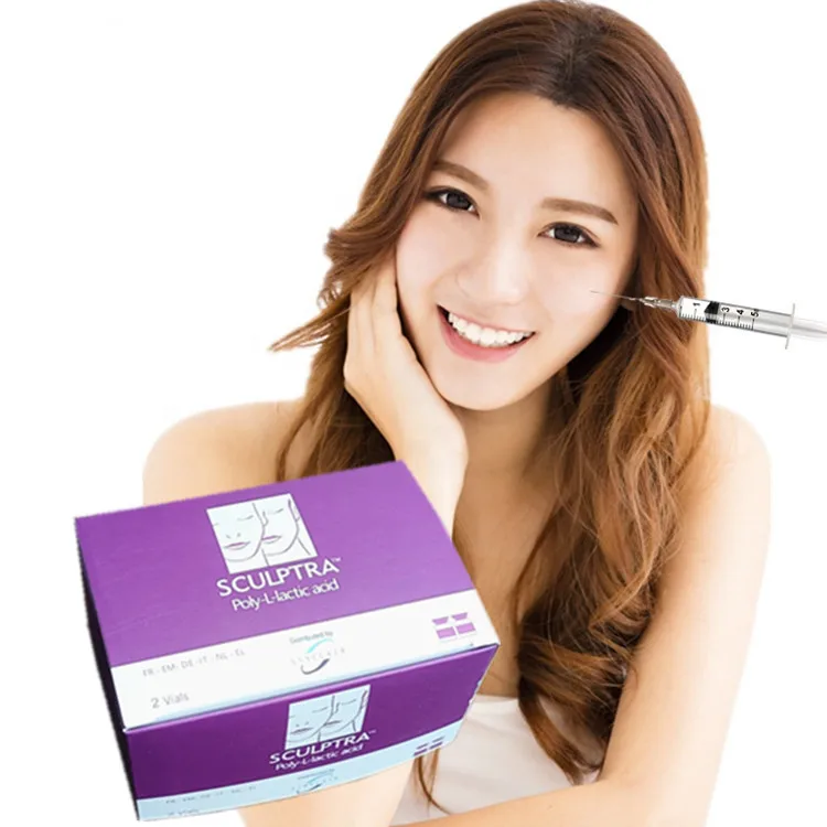 
 sculptra plla poly lactic acid dermal filler for anti-aging plastic facial sculptra  