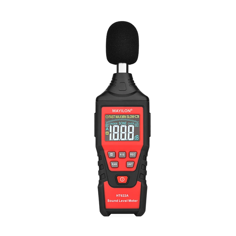 MAYILON  Ht622a 30-120dba Color Display Auto Digital Db Sound Level Meter PriceBuy Sound Level Meter Digital Db Meter