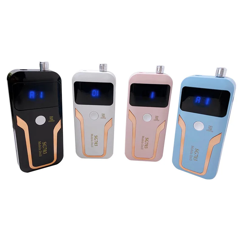 Portable Pink White Black Nail Drill Machine 35000RPM Electric Manicure Cordless Gel Nail Polisher