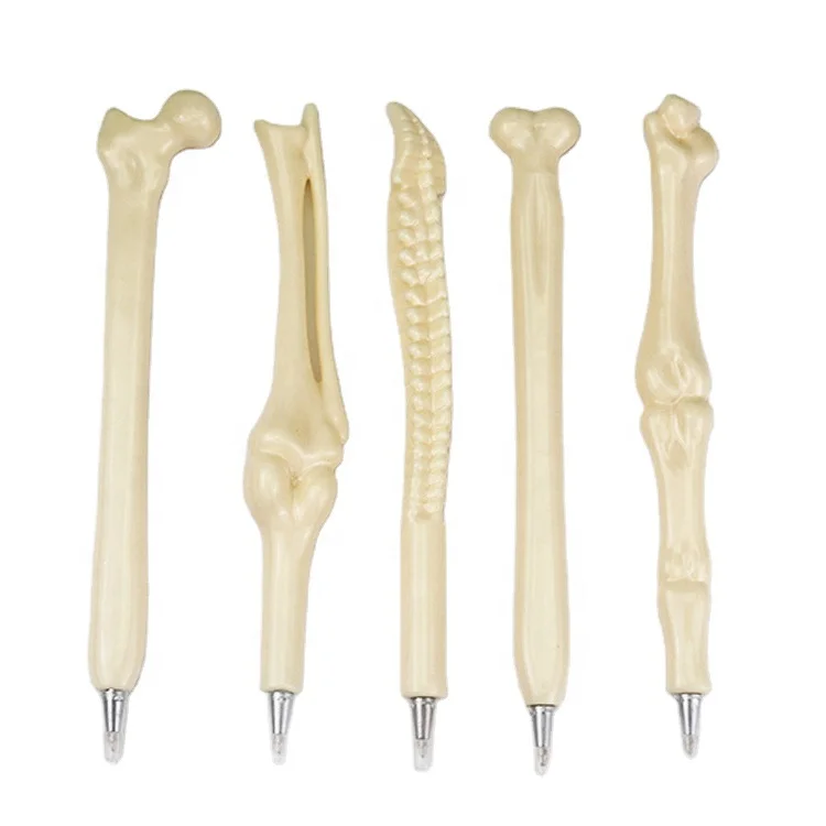 Medical finger spine tibia fibula shaped ballpoint pen bone ball pen