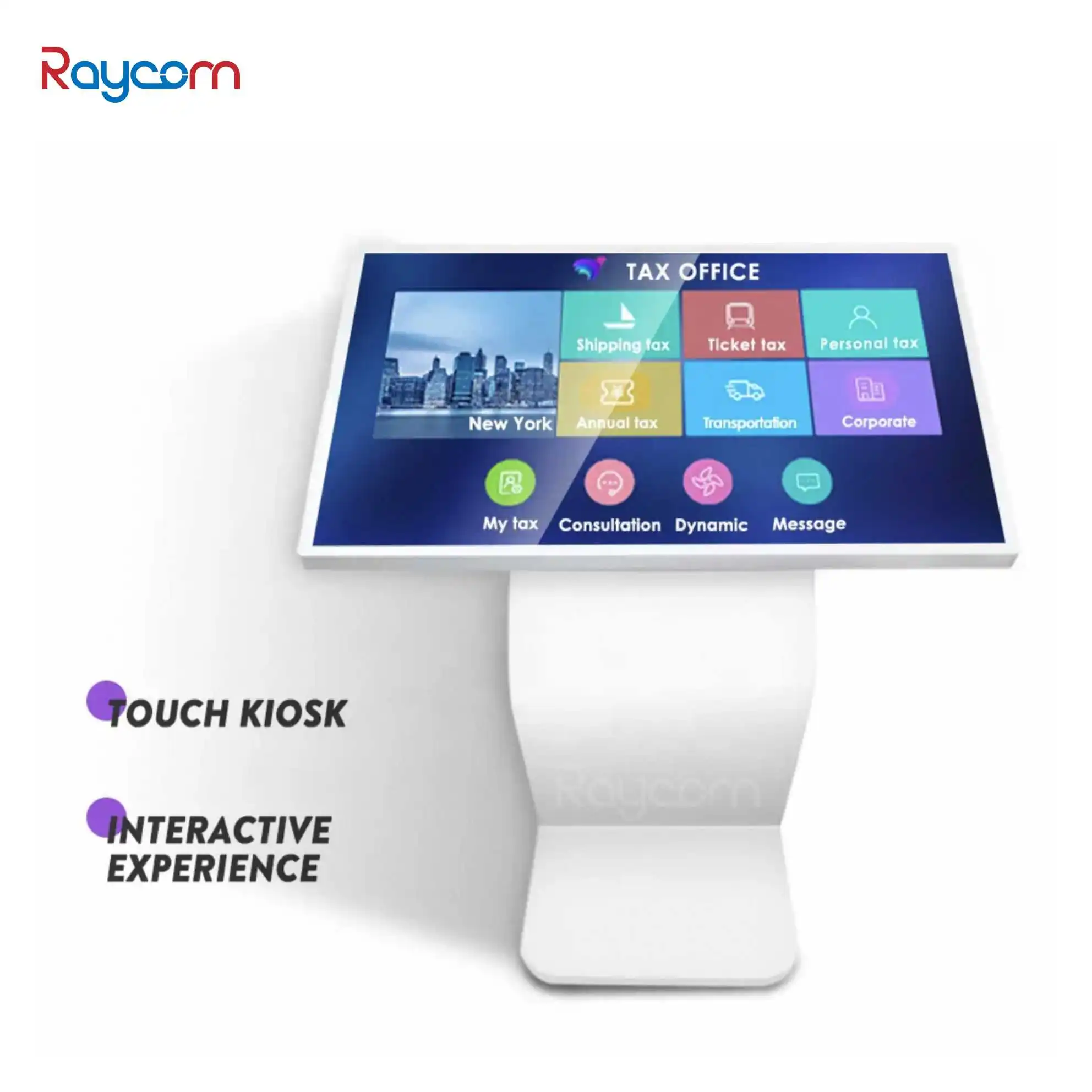 Raycom Smart LED All-in-One Interactive Table with Touch Screen Signage 32in 43in 49in 55in Digital Video Gaming 1-Year Warranty