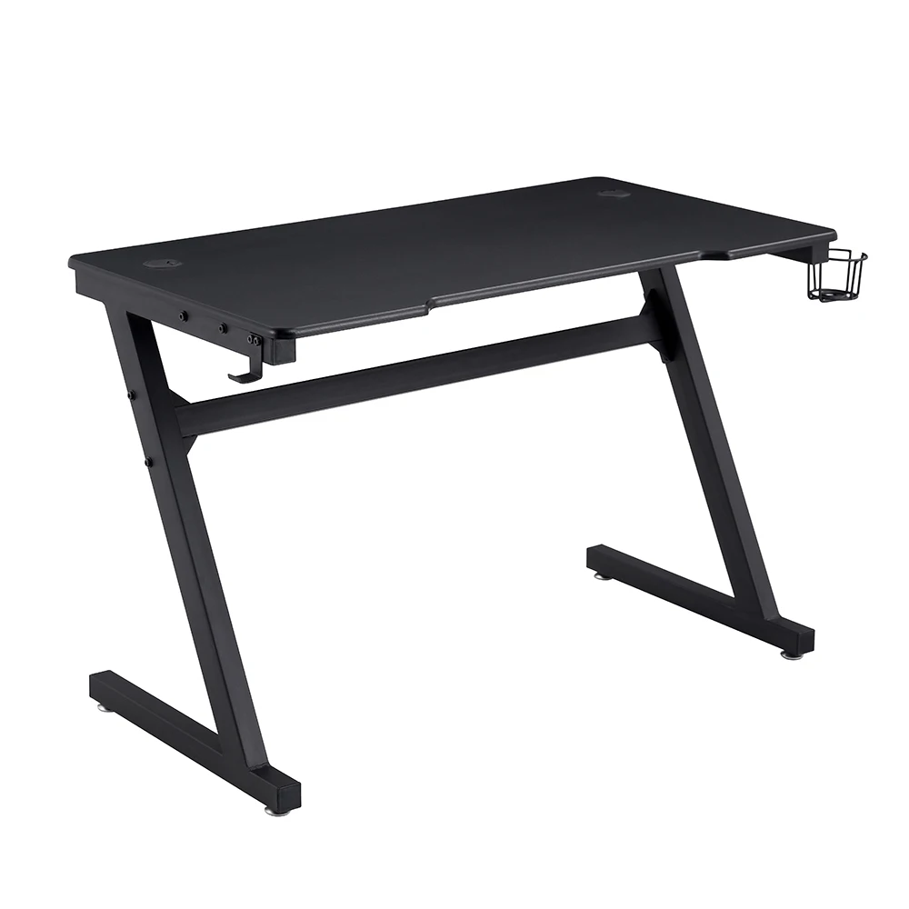 Modern Z-Shaped Laptop Gaming Table Office Computer PC Gamer Desk