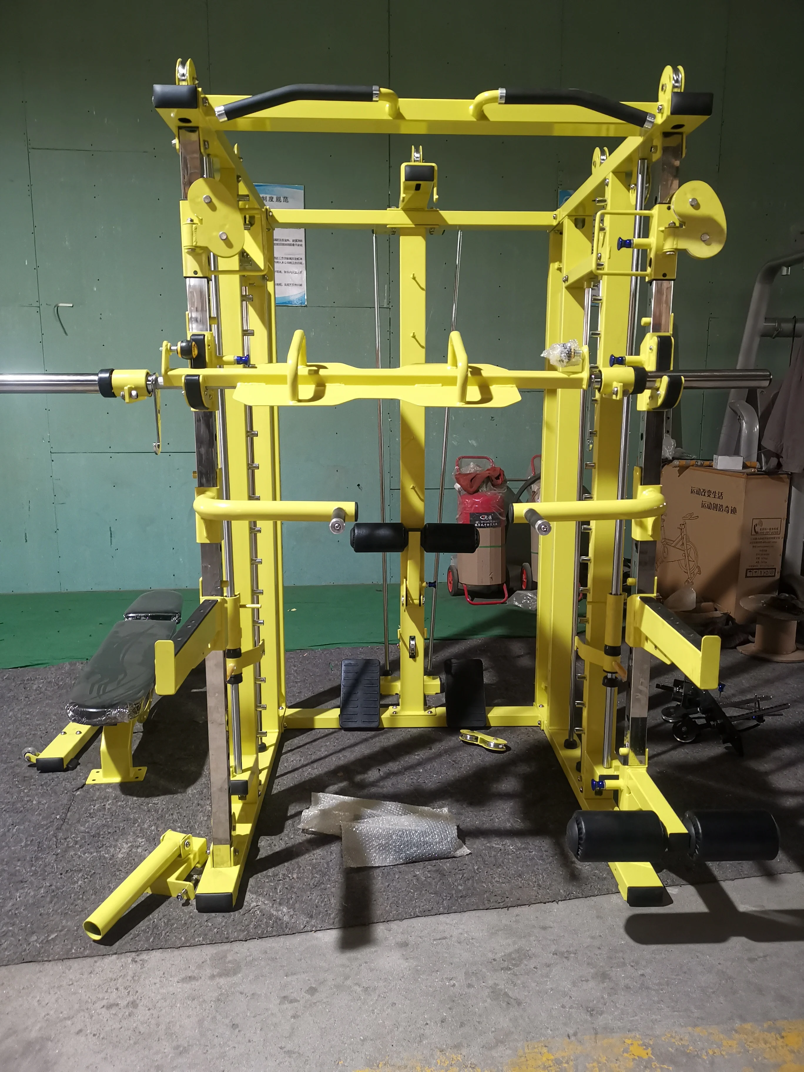 5 in 1 multifunction machine smith/squat/cable crossover /pull down/low downmachine