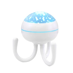Portable travel round colorful 200ml night light mini usb ultrasonic planet Wet Aroma Essential Oil Diffuser air humidifier