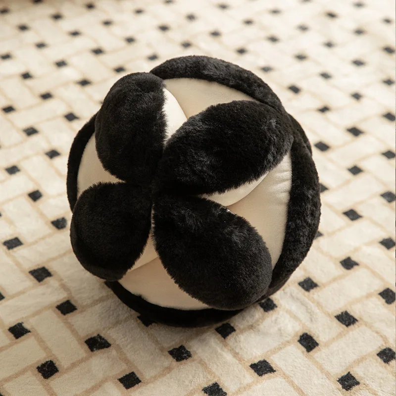 Vintage embroidered ball shaped plush pillows with hand sewn concealed seam sofa sample rooms for simple pillows