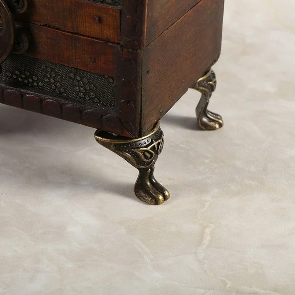 
Brass Feet Legs Corner Protector for Furniture Cabinet Jewelry Box 