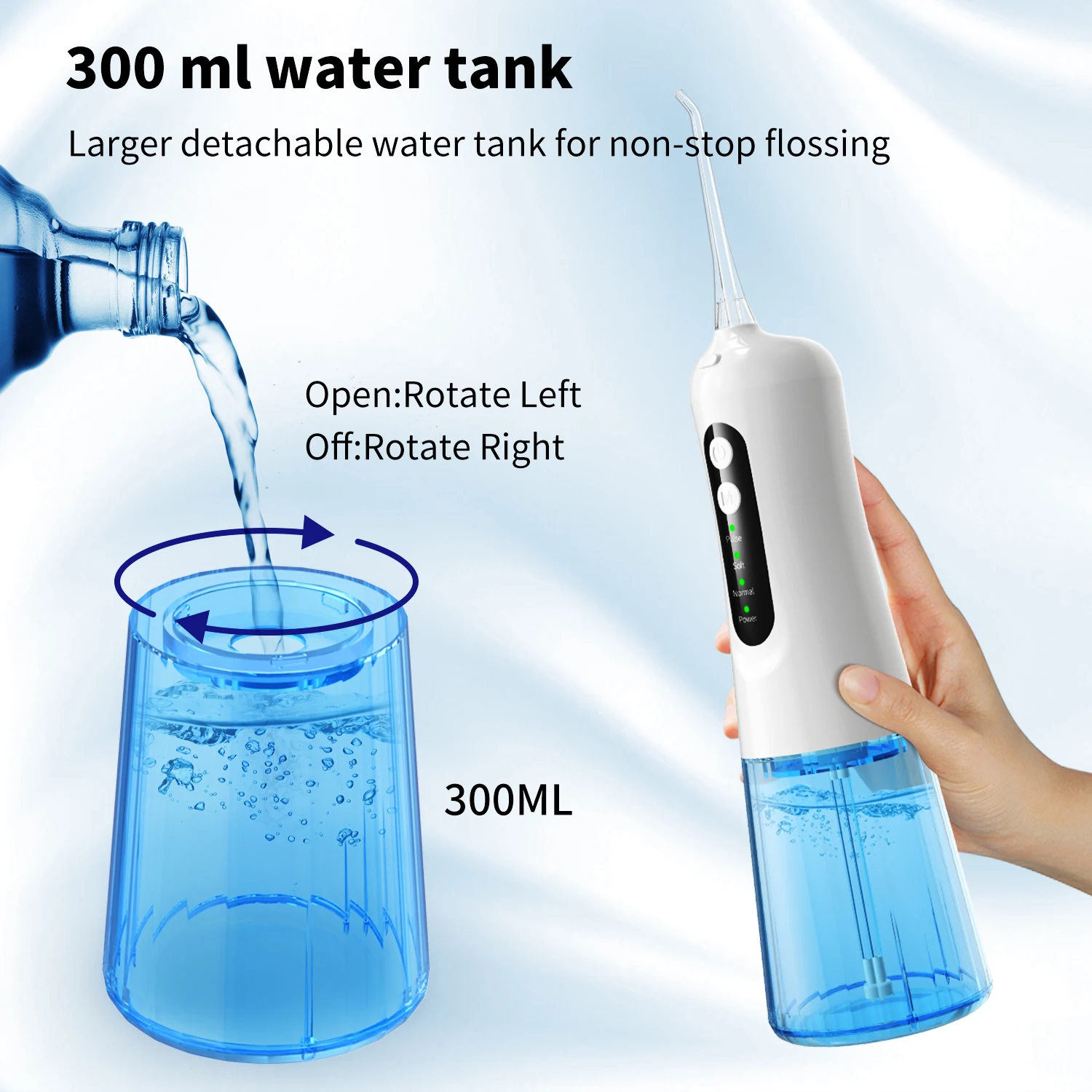 Electric Rechargeable Hot Selling Tooth Ir rigator Flosser Water Waterproof Ipx7 Water Flosser