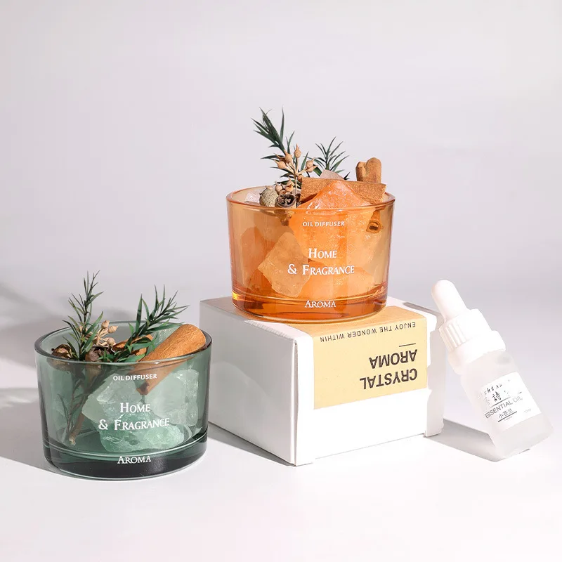 Home Decor Flameless Aromatherapy Diffuser Stone Essential Oil Bedroom Home Diffuser Healing Crystals