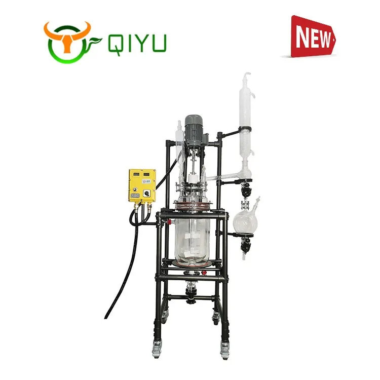 pilot plant reactor Fully Customizable Fast Delivery 10L 50L 100L 200L Explosion-proof Double jacketed glass reactor