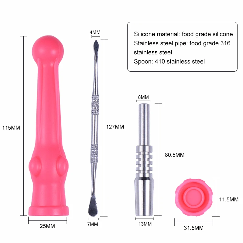 
Hot Sale Portable detachable silicone stick straw honey stick 