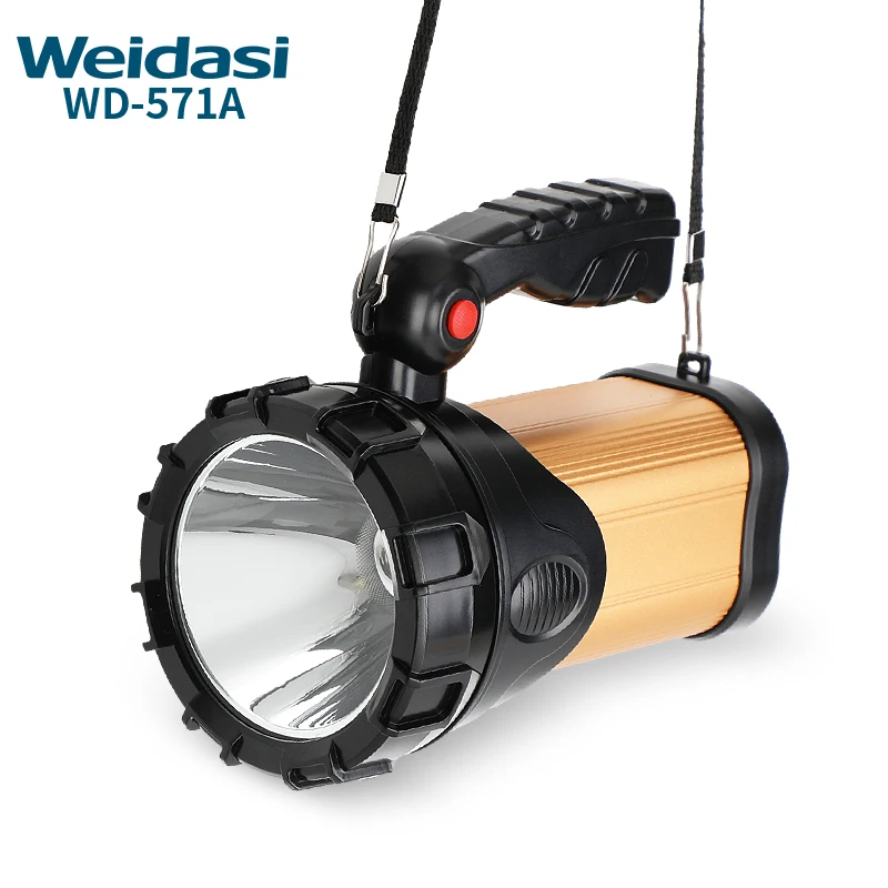 High power handheld LED search light rechargeable led emergency searchlight