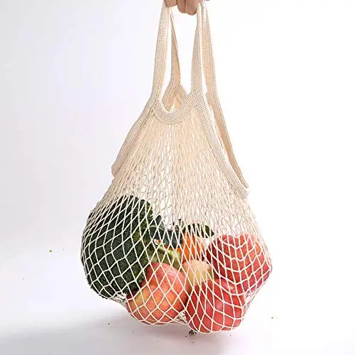 Natural Cotton Vegetables Market Shopping Mesh