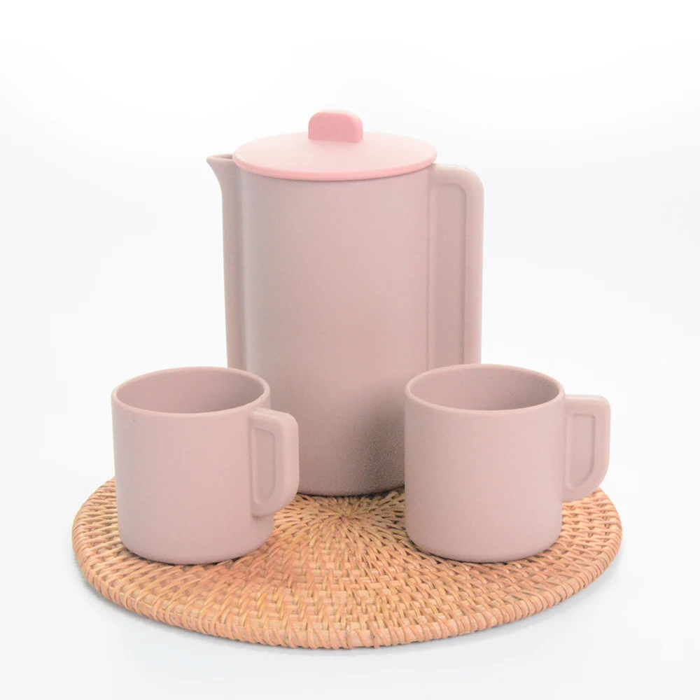 Funny Cup Set Colorful Silicone Tea Toys Soft Stacking Toy Kitchen Pretend Play Kids Gift Educational Toy Set