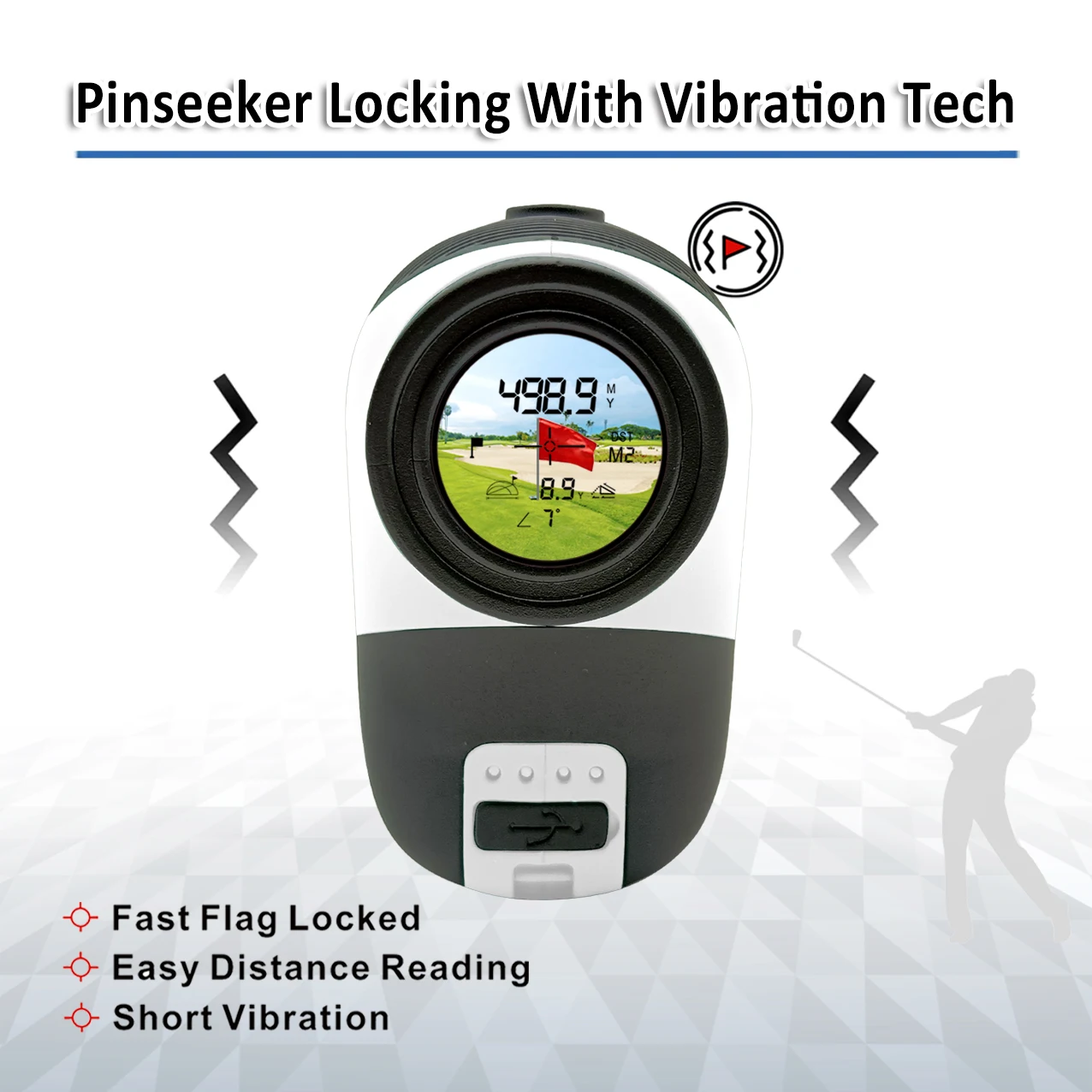 LASERSHOT Factory Custom Golf Rangefinder OEM/ODM Golf Range Finder for Golf and Hunting