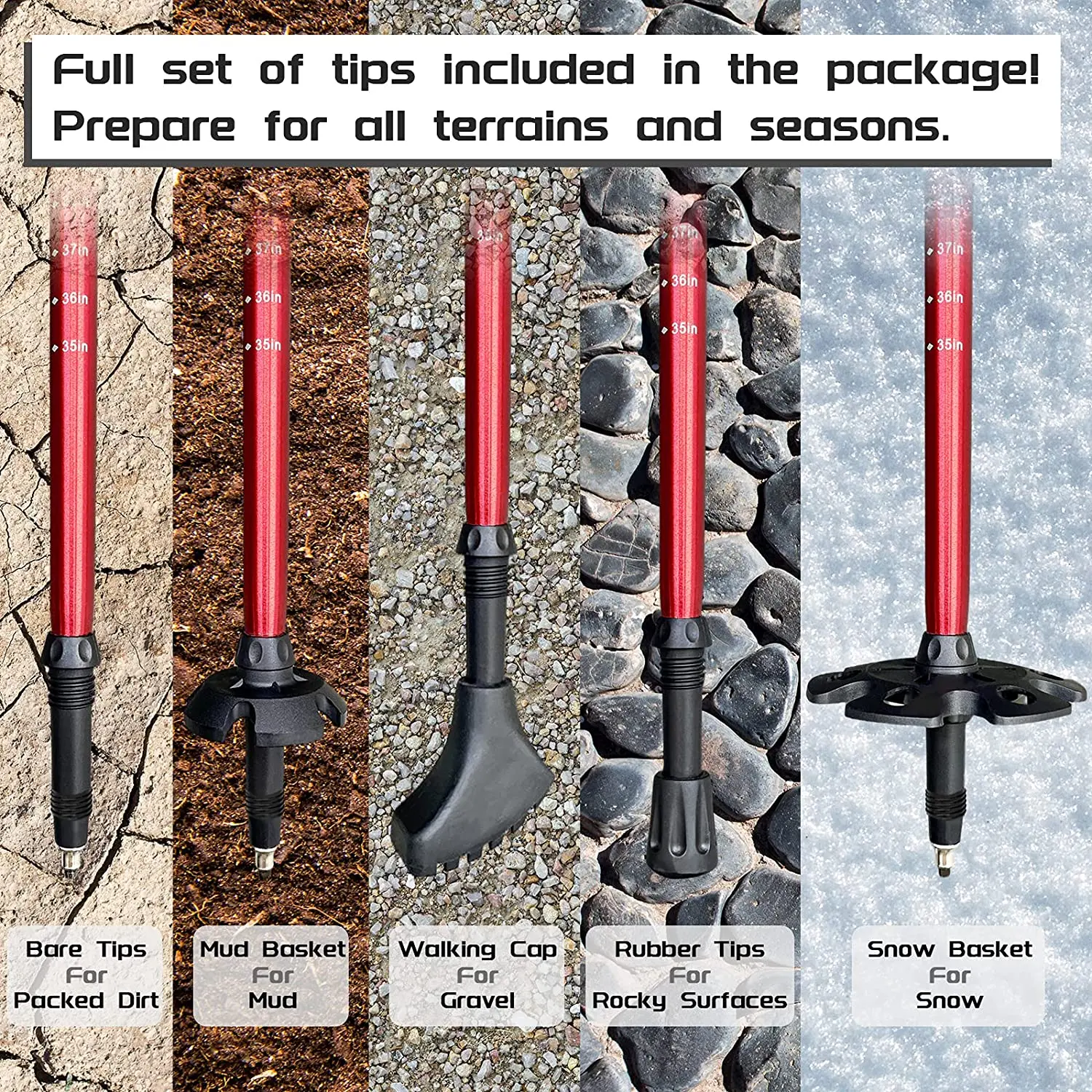 2021 best new nordic climbing adjustable anti-shock durable 6061 aluminum trekking pole outdoor walking retractable hiking stick