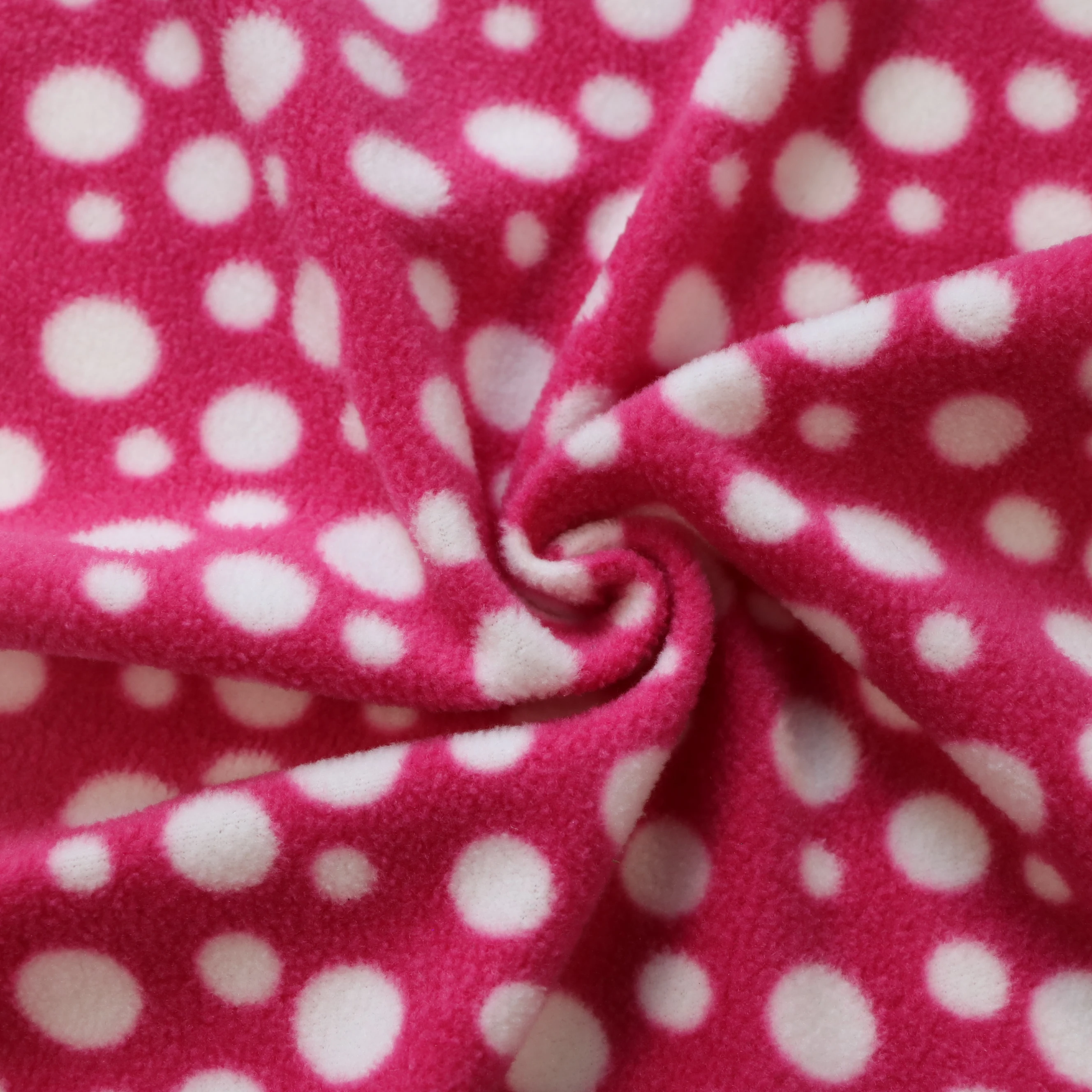 High quality customized color manufacture 100% polyester Printed Micro Polar Fleece Fabric For Garment