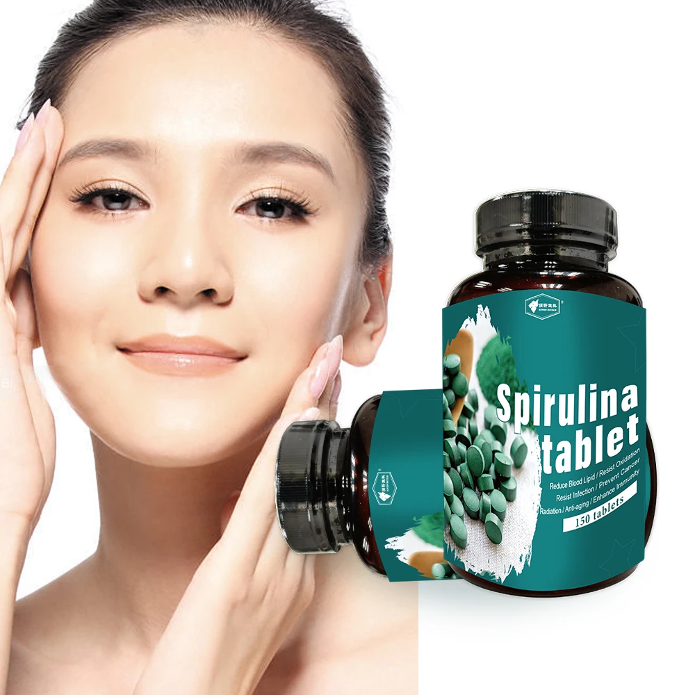 Dietary Supplement High Protein Organic Spirulina Tablets For Sale