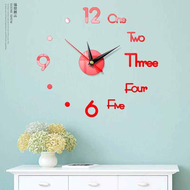 
 Большие настенные 3d-часы 