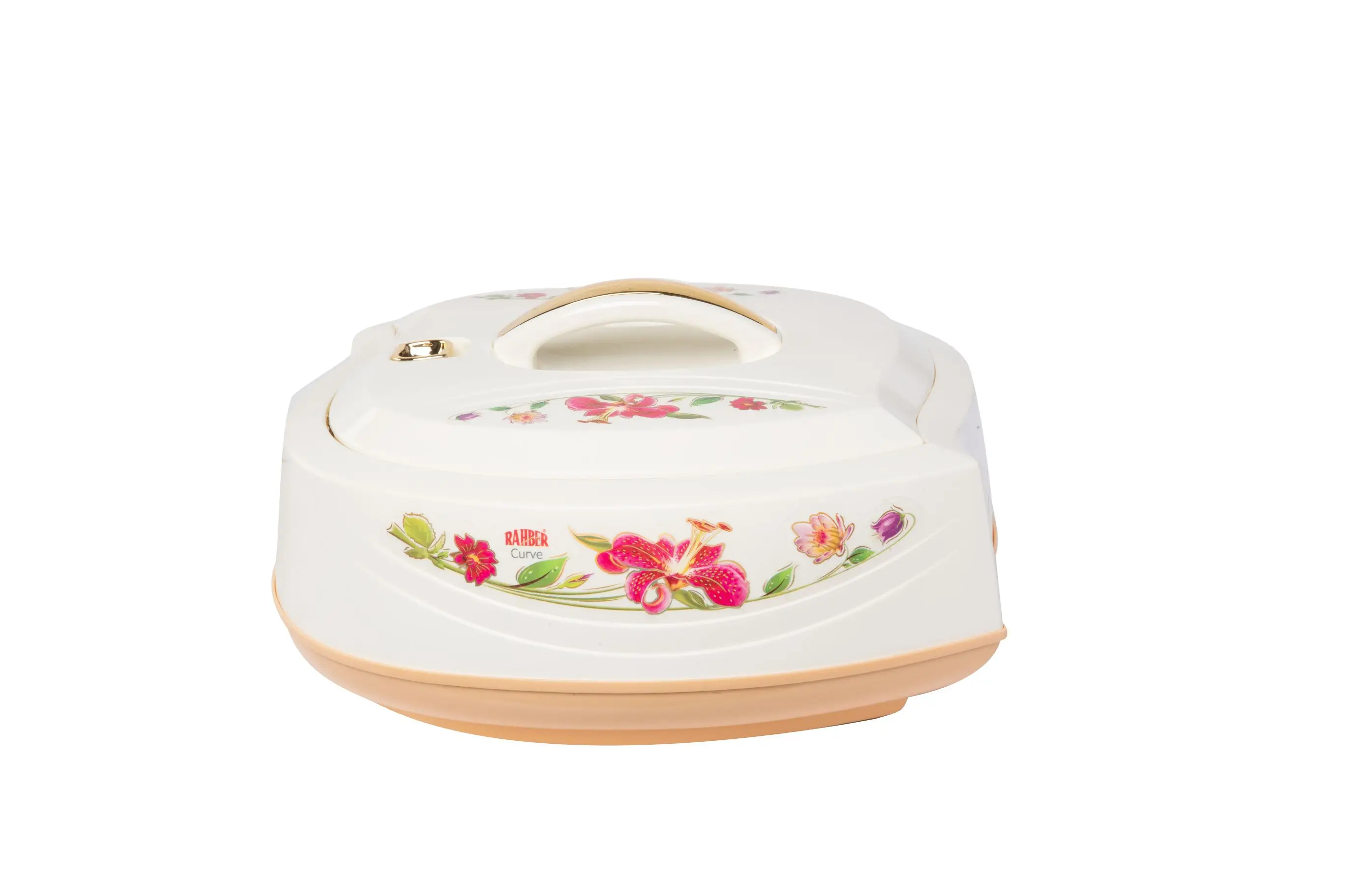 Manufacturer of High-Quality Color Casserole Stainless Steel Food Warmer Hotpot Curve Large - White