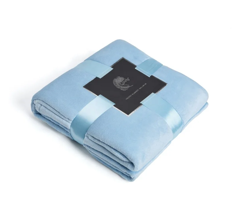 
Factory hot selling fashion warm blanket big size solid color flannel fleece throw blanket for winter 