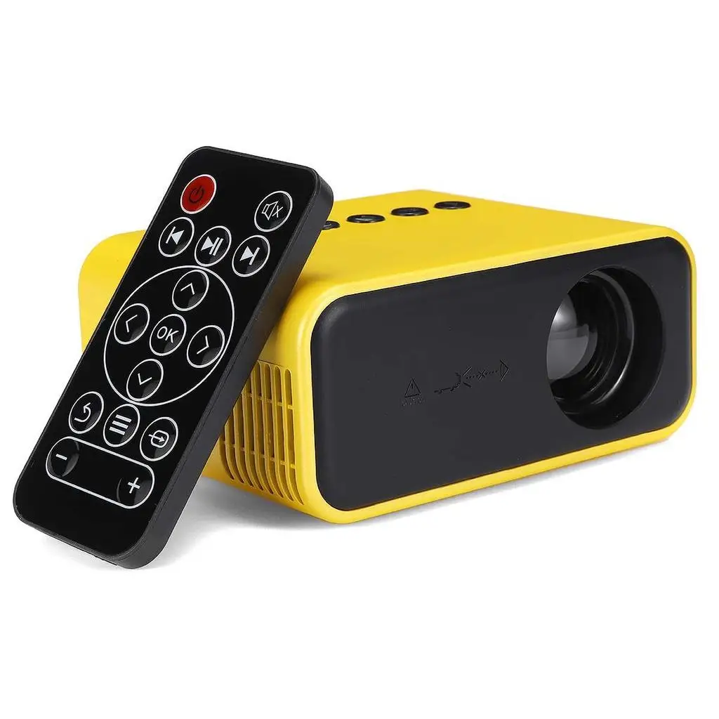 Hot selling video projector yt500 large screen 1000m lumen 24 ANSI support 1080p resolution mini portable projector