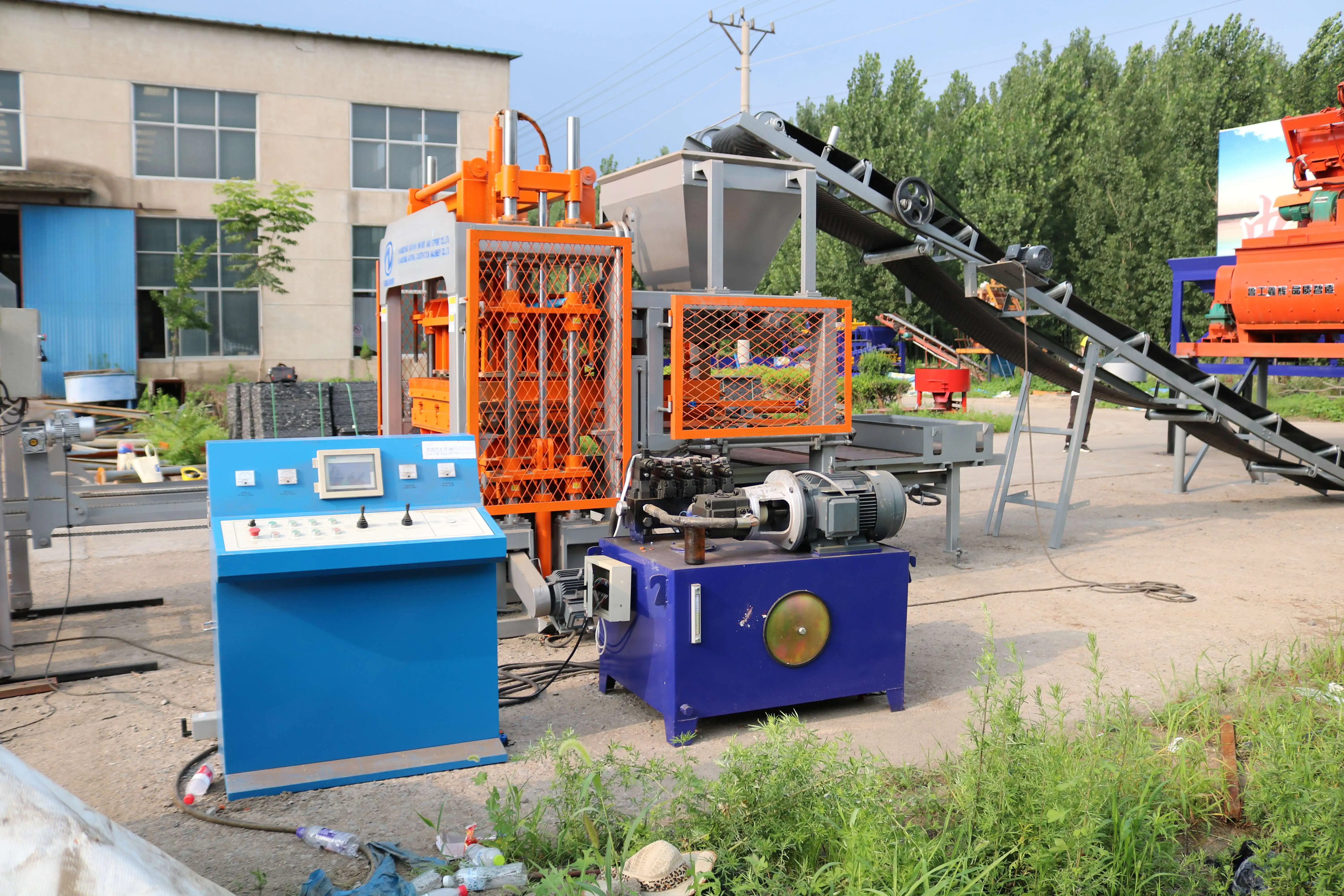 Kaidong hot selling interlocking brick machine Concrete block machines Qt5-15 automatic hollow block machine