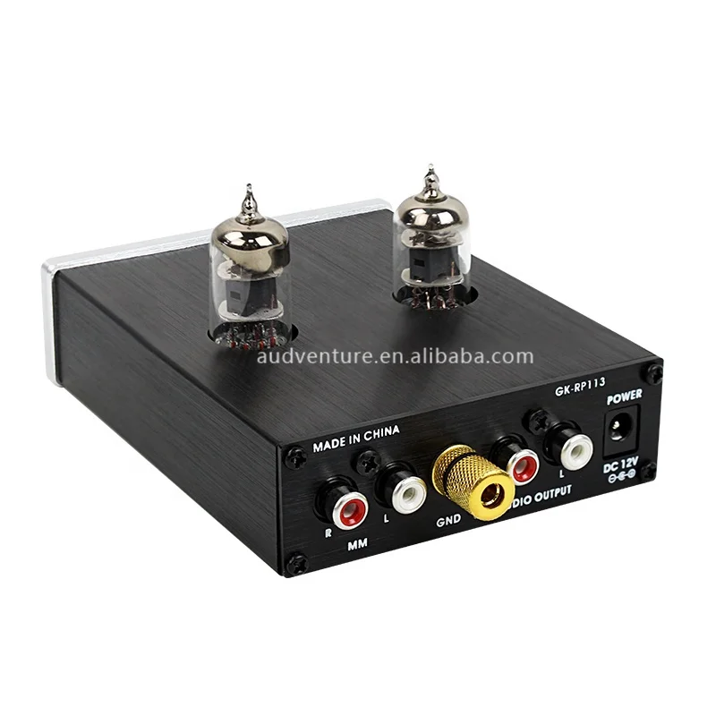 Phono Preamp RCA Input Output MM Phonograph Preamplifier for Turntable DC 12V Low Noise Pre-amp for Home Audio Stereo Recorder