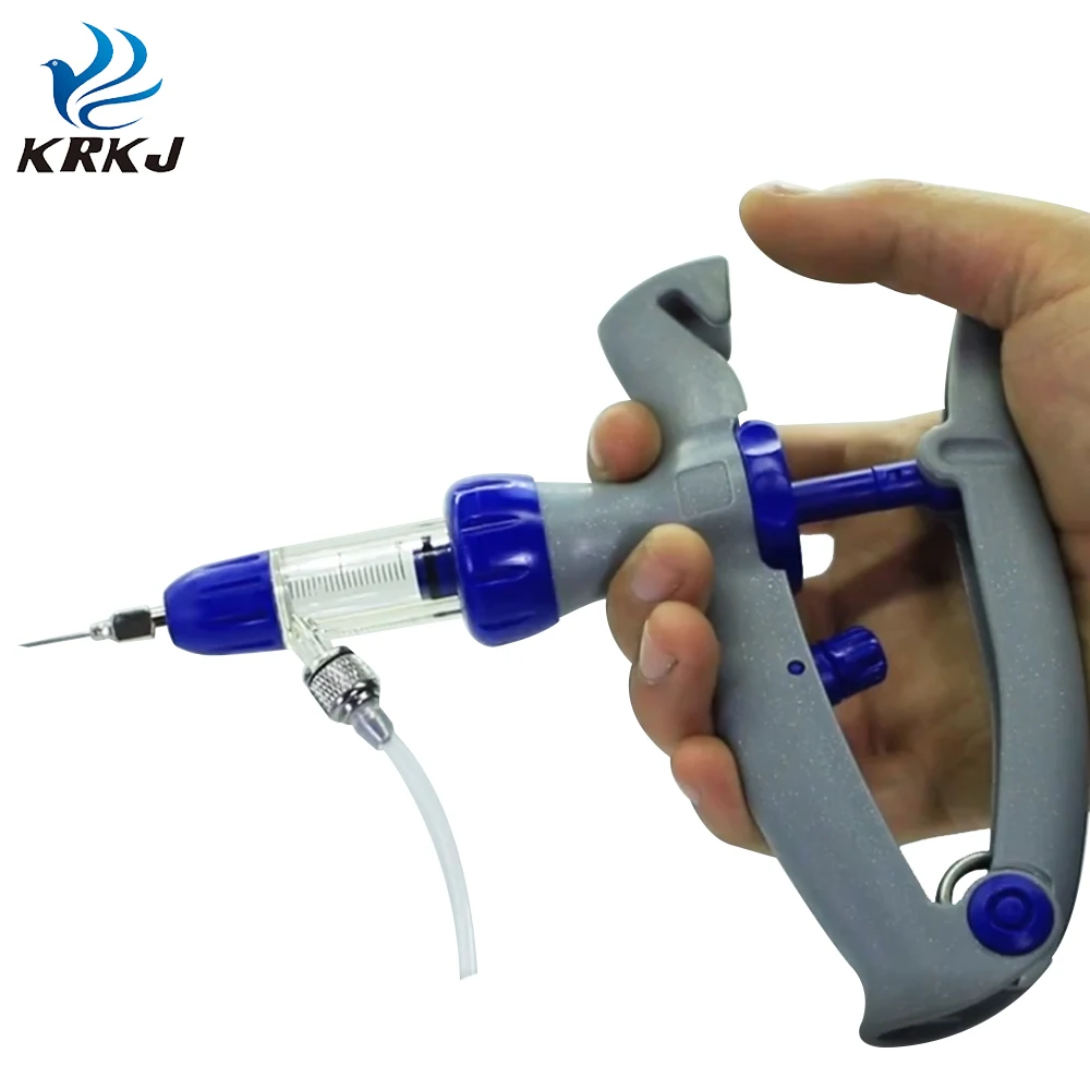 KD107 5ml Adjustable Automatic Veterinary Continuous Self Refill Livestock Syringe for Pig Sow
