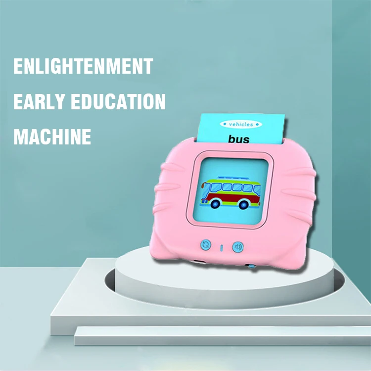 Educational Toy for Kids Listen and Learn Literacy Audible Flash Cards for Toddlers 1-6 Years Old Boys Girls Flashcards Device