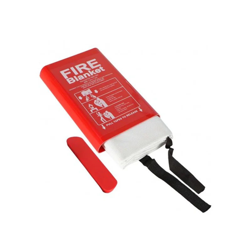 Safety Emergency Extinguishing Fire Resistant Coating Glass Fiber Fabric 1.2 X 1.8 M  Fire Blanket