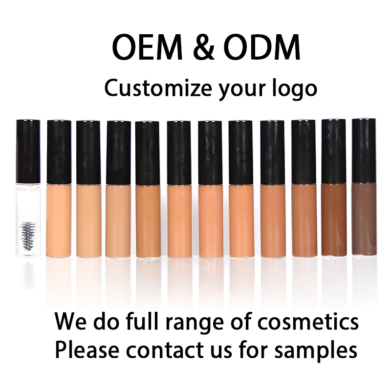 Eyebrow Gel Tint Stamp Private Label Waterproof brow gel eyebrow tint dark brown dye enhancer eyebrow gel With brush