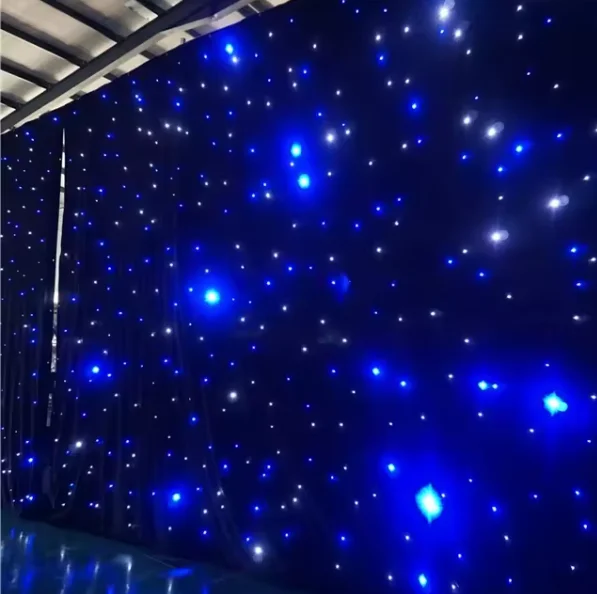 High Quality Rgb 3In1 Dmx Background Curtain Led Video Curtain For Stage Show Party