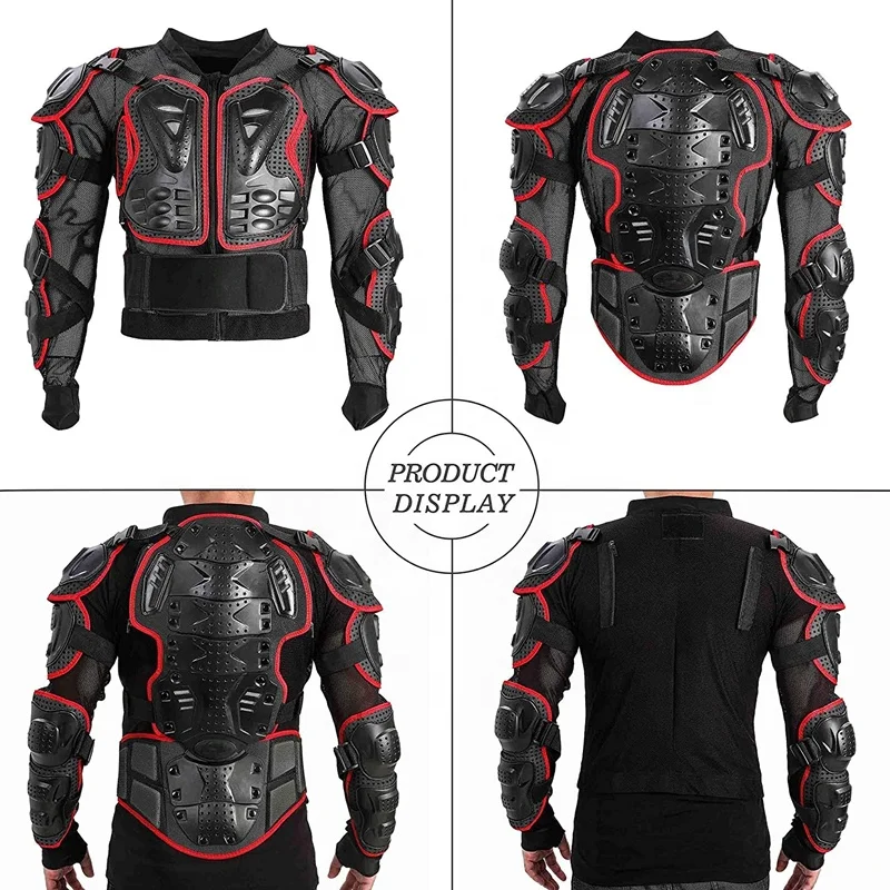 Customizable Riding Safety Protection PE Shell Breathable Motorcycle Body Armor Jacket for Men