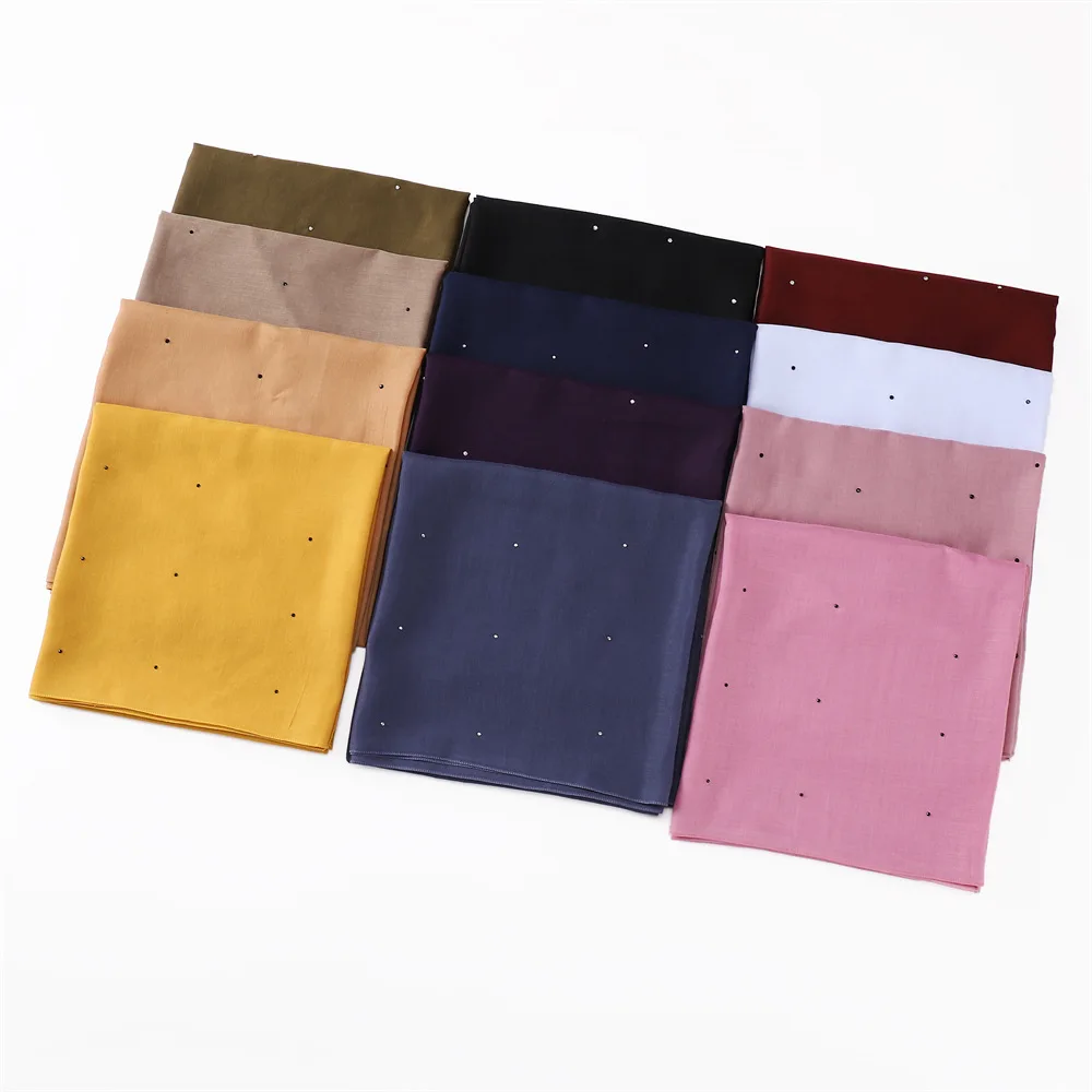 Solid color encrypted Balinese yarn hot drill all over the sky star square towel Malaysia square towel one hair cap