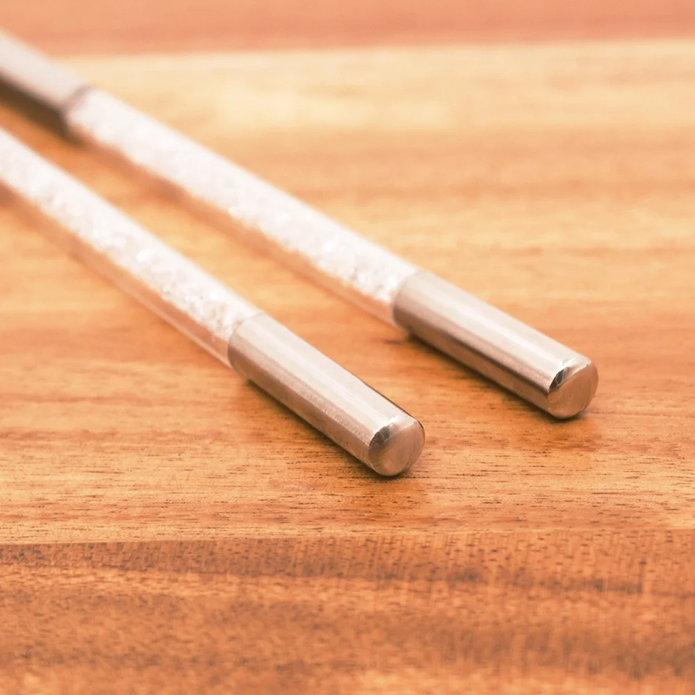 Палочки для еды из нержавеющей стали с кристаллами и бриллиантами 304 18/10