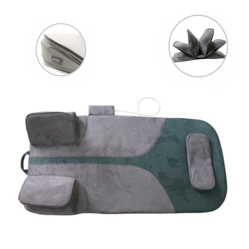 Factory Custom Foldable Comfier Vibration Heat Massage Air Mattress Electric Back Pain Relief Mat Full Body Thai Shiatsu Bed Pad