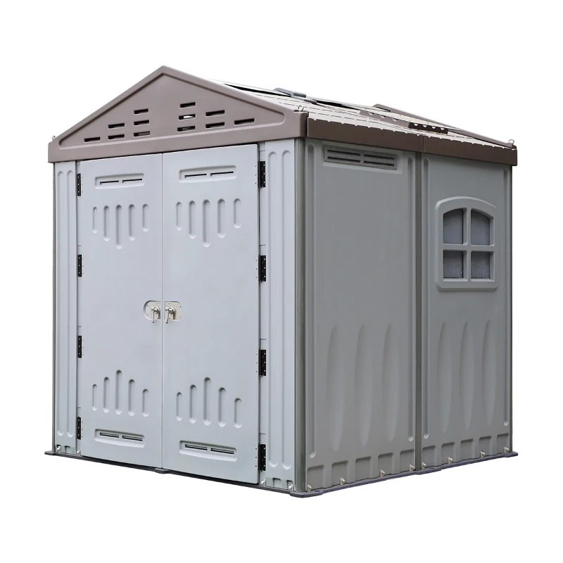 Rain-Proof Custom Tiny Duck Shed Plastic Garden Storage Cabinet Shed Lifetime Mini Container Shed
