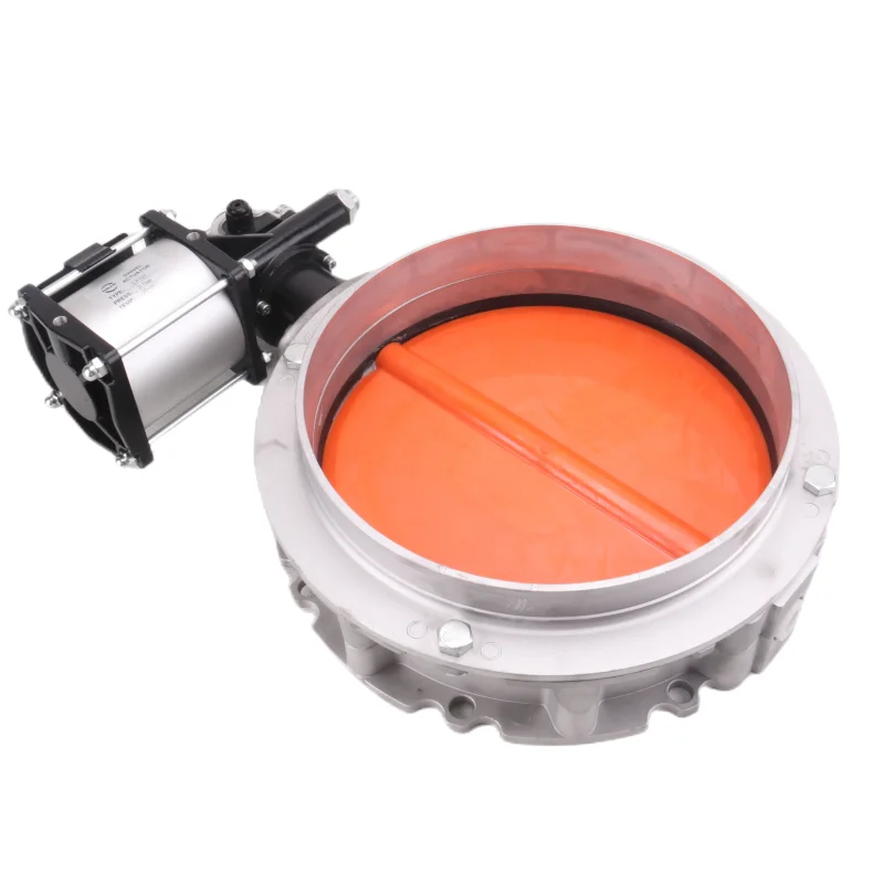 V1fs Cement V2fs Dust including Actuators Pneumatic Powder Butterfly Valve for cement powder made in china HGZK