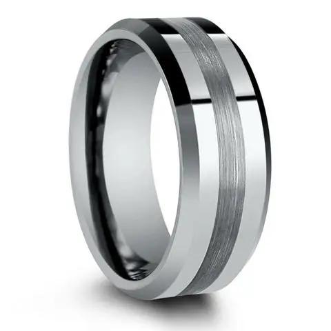 
High Quality Mens Metal Wedding Band Ring, Tungsten Jewelry Ring 
