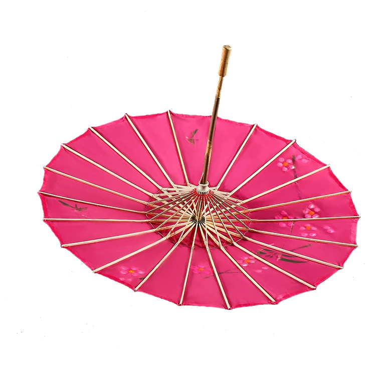 WeddingTraditional Handmade Parasol Folded Oil Paper Umbrellas With Photo Print Paper Parasol