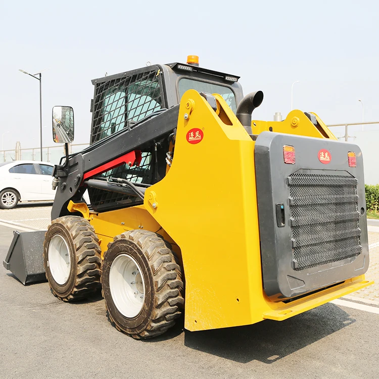 Hot Sale Small Four-Wheel Dual-Drive Diesel Electric Hydraulic Skid Steer Loader With CE Certified