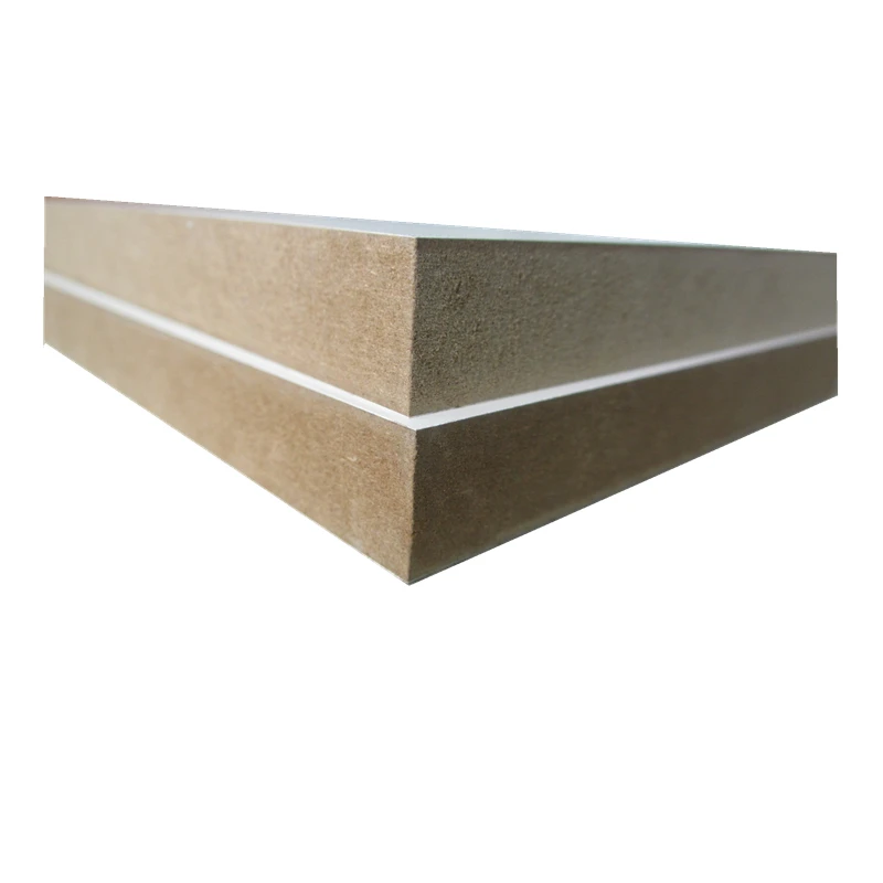 factory price of mdf hardboard white face MDF water-resistant melamine  glue