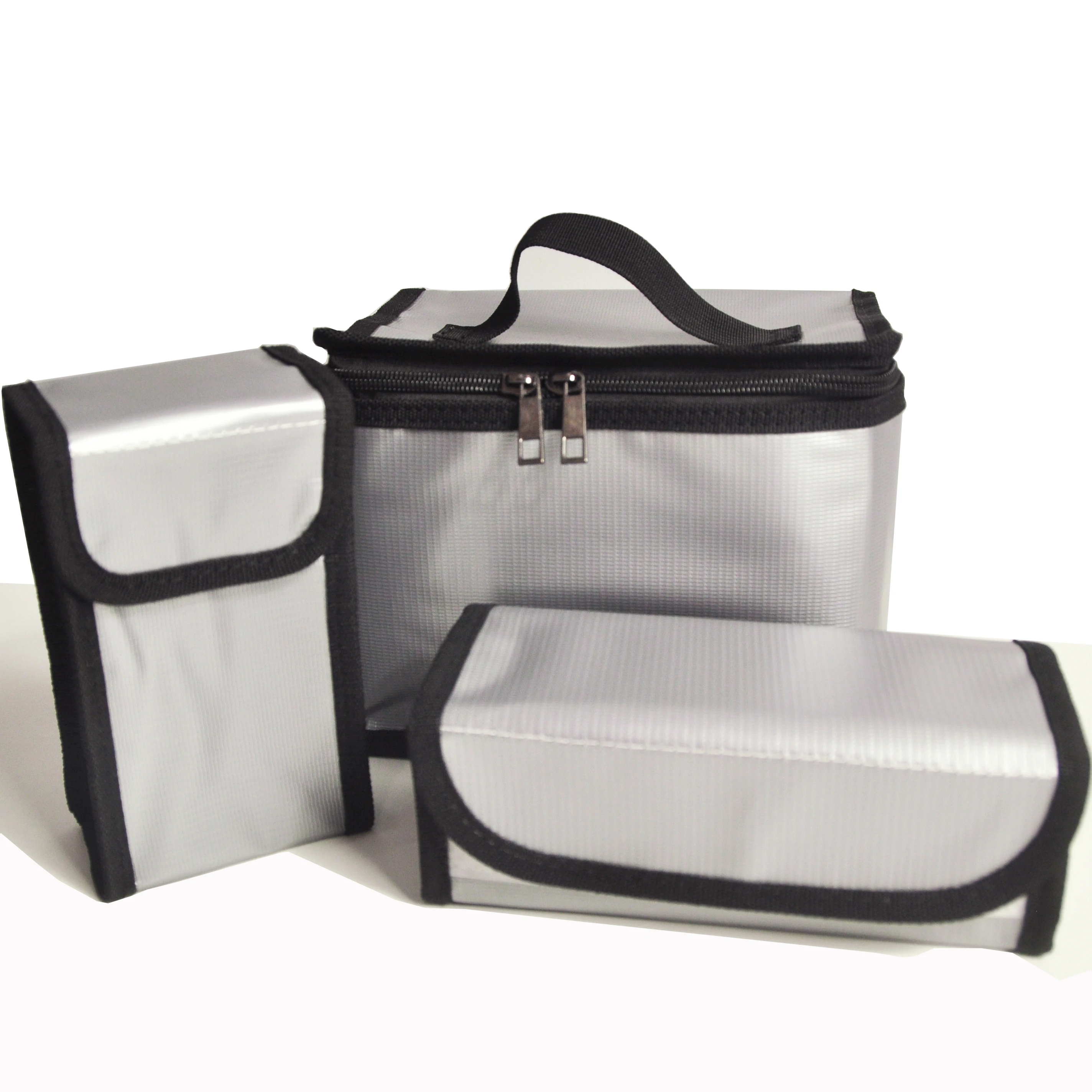 
orange fire proof fireproof safety bag for documents lipo li-po battery 