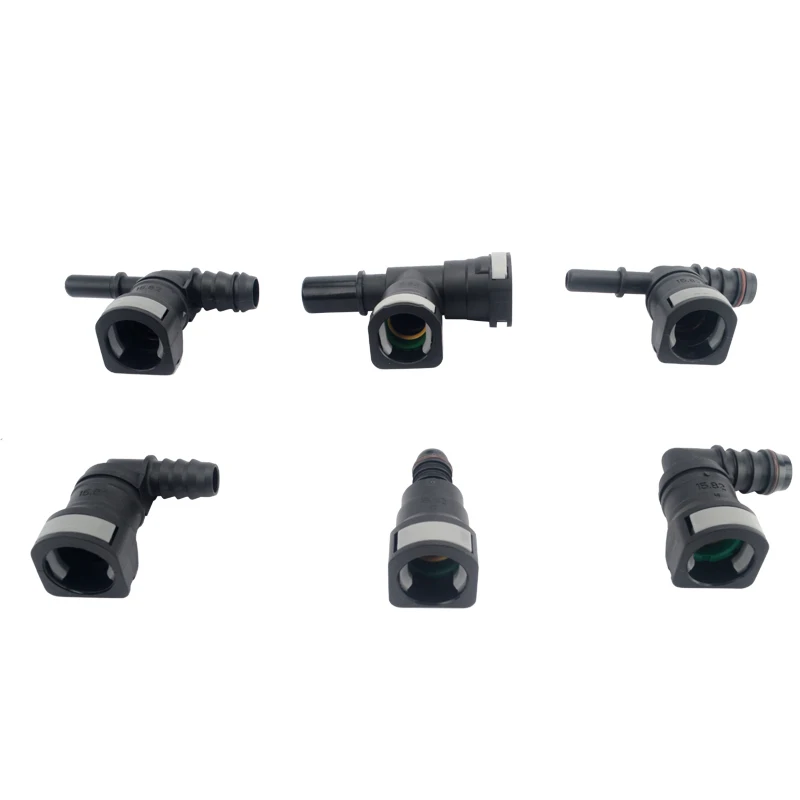 Fuel Line Quick Release Connector Car Hose Coupler 15.82mm Female Fuel Line Quick Connector to 5/8 16mm or 1/2 14mm Fuel Hose